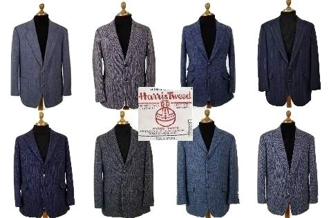 Blue Harris Tweed jackets