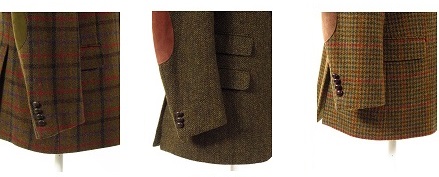 Green Tweed Jacket With Elbow Patches