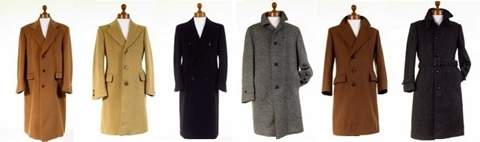 Mens Wool Tweed Overcoats